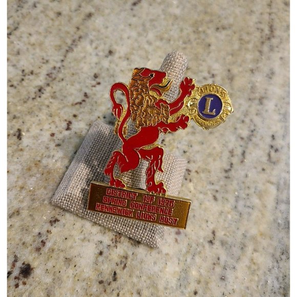 Rare Vintage Lions Club of 19F-6 Washington State Tri-Cities Atomic Cup Speedboat Themed 3/4